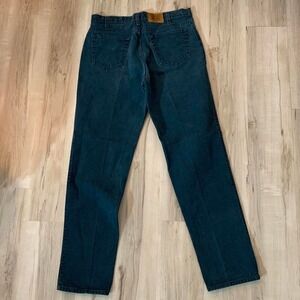 Vintage 1990s Levis dark green straight leg jeans